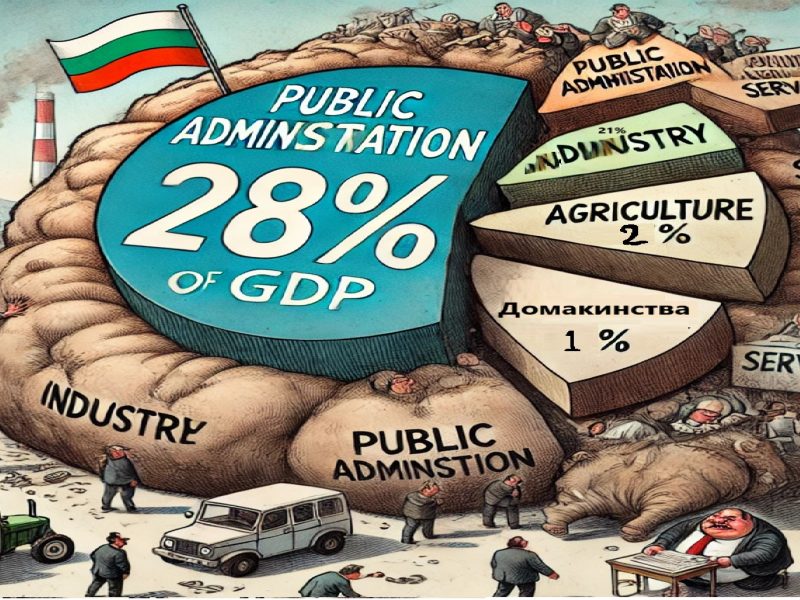 28% от БВП се генерира в сектор “Държавно управление”