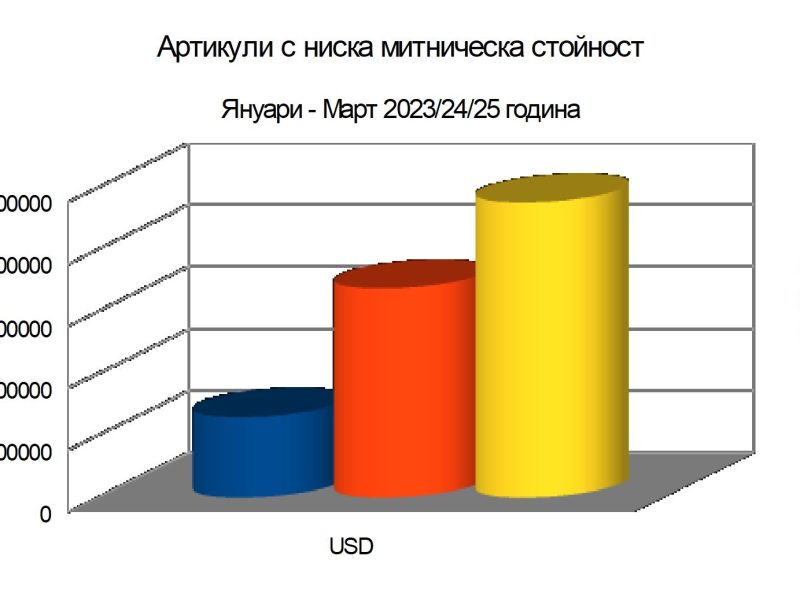 Ръста на вноса на артикули с ниска митническа стойност АНМС от Китай е близо 4 пъти