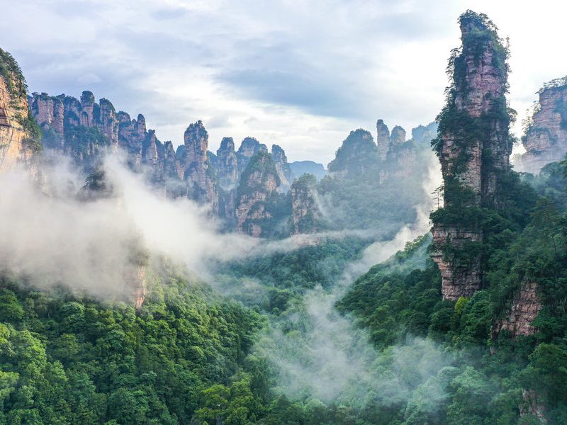 Zhangjiajie в цялата си слава
