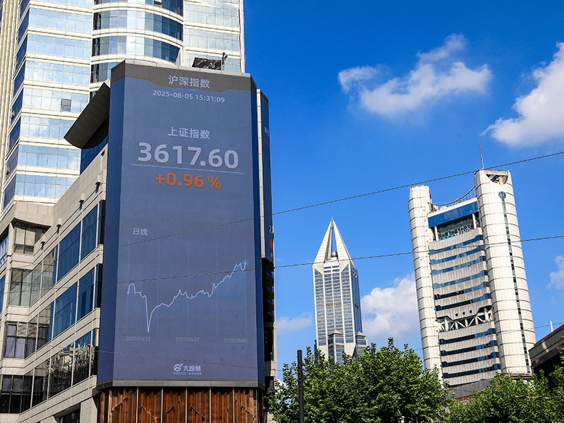 China shares drawing global gaze