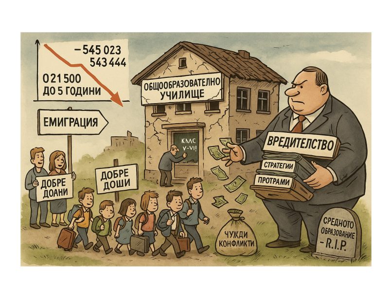 Невероятен спад на учениците в общообразователната система