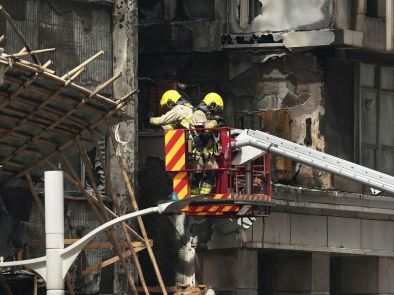 Бизнесът в централната част на Хонконг отчита разходите след пожара в кулата Chinachem