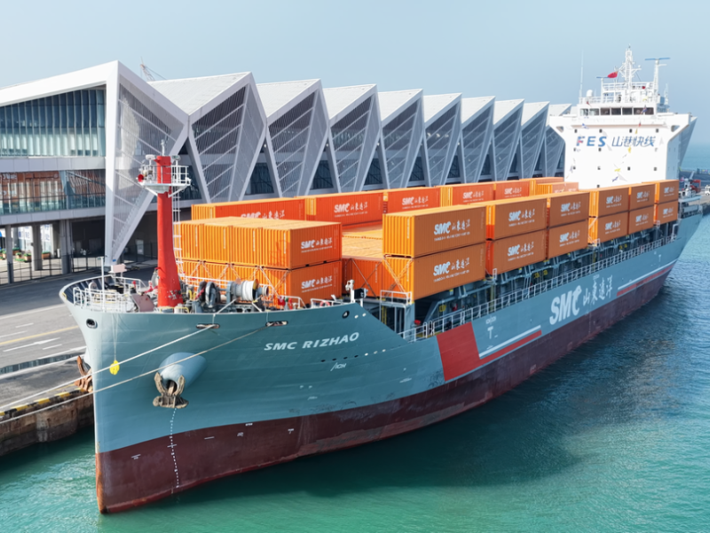 Нов контейнерен маршрут свързва Кингдао с южнокорейския Чеджу