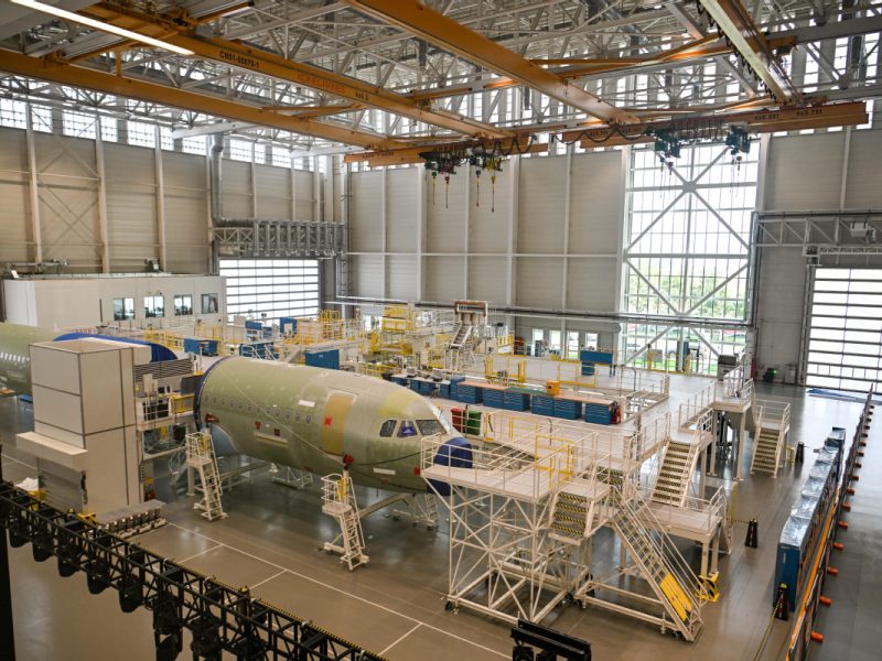 Airbus открива втора окончателна поточна линия в Тиендзин