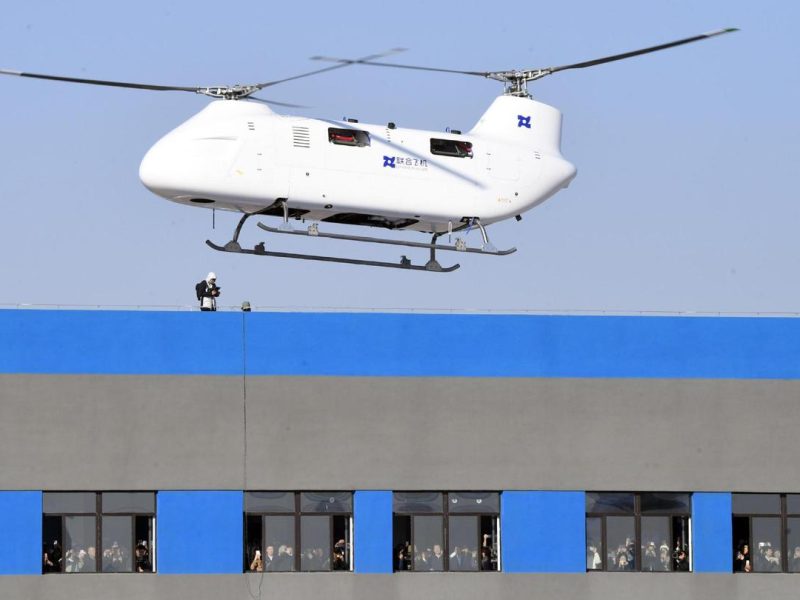 Безпилотен хеликоптер Boying T1400 Tandem Rotor завърши първия си полет в Североизточен Китай